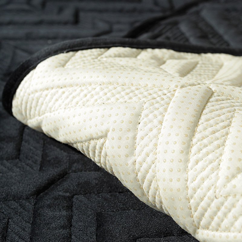 Black Sofa Cushion Winter Plush Thickened Non-slip Sofa Leather Sofa Cover - Image 4
