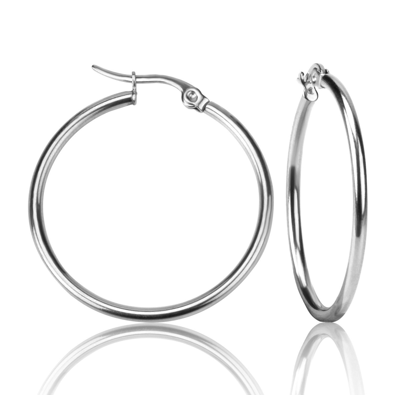 Large Circle Non-fading Foreign Trade Stainless Steel Jewelry Earrings - Image 5