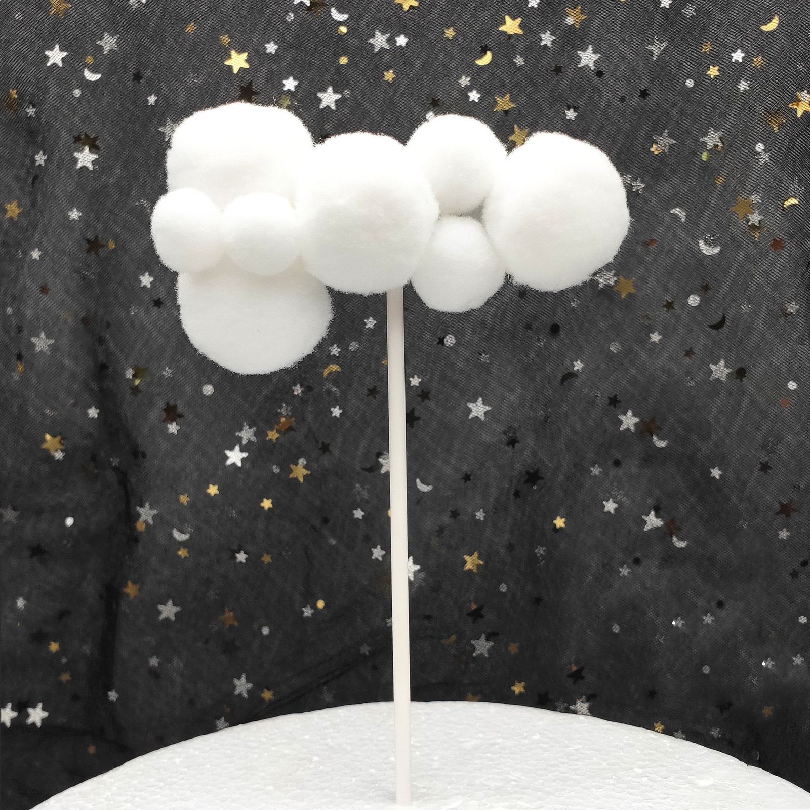Creative Large And Small Cloud Cake Decoration Card - Image 2