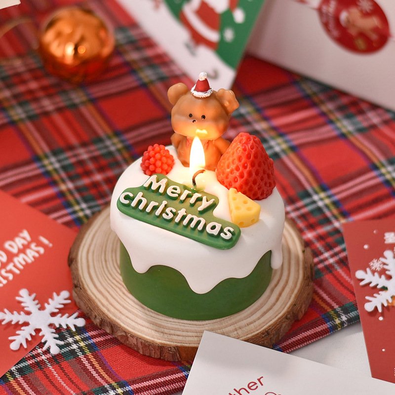 Cute Bear Candle Cake DIY Birthday Aromatherapy Candle Silicone Baking Mold - Image 10