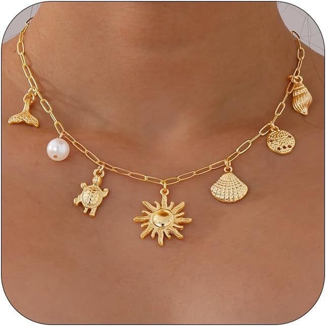 Fashion Shell Sun Starfish Summer Beach Necklace Simple Niche Wear Women - Image 7