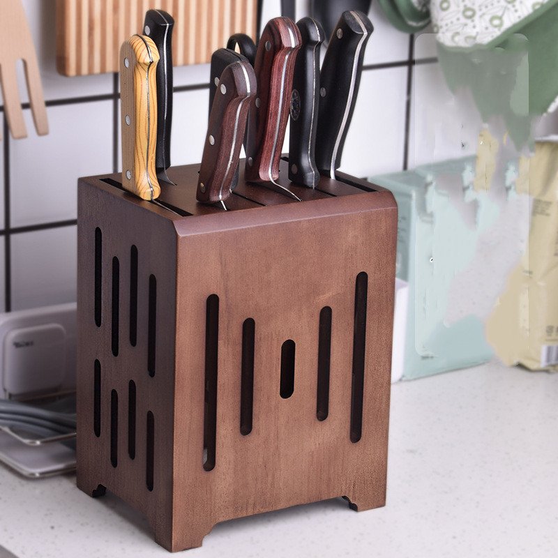 Household Kitchen Knife Holder Kitchen Wall-mounted Ventilated Knife Holder - Image 2