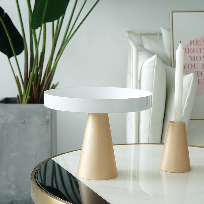 Ins Style Cake Tray Nordic Style Photo Prop Tray Wedding Dessert Table Cake Stand Tall Jewelry Tray - Image 7