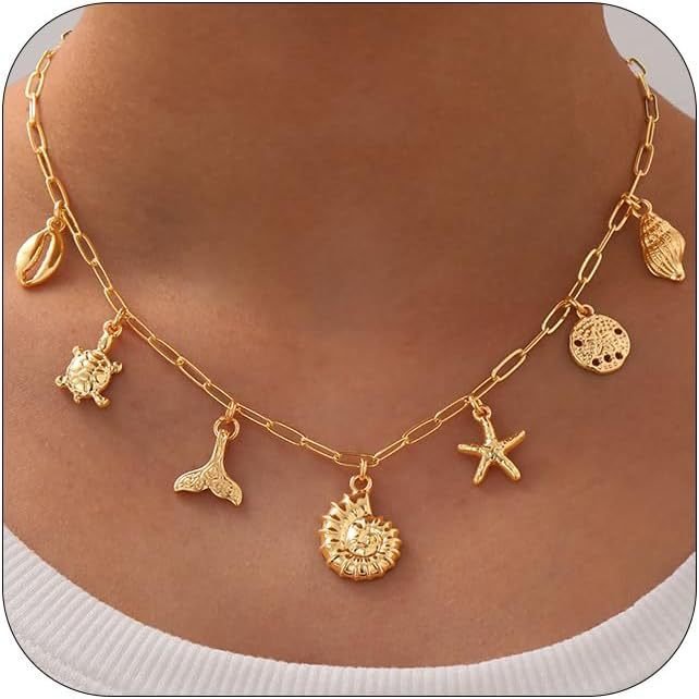 Fashion Shell Sun Starfish Summer Beach Necklace Simple Niche Wear Women - Image 8