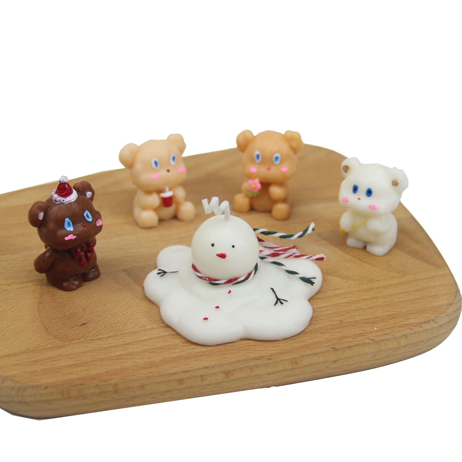 Cute Bear Candle Cake DIY Birthday Aromatherapy Candle Silicone Baking Mold - Image 5