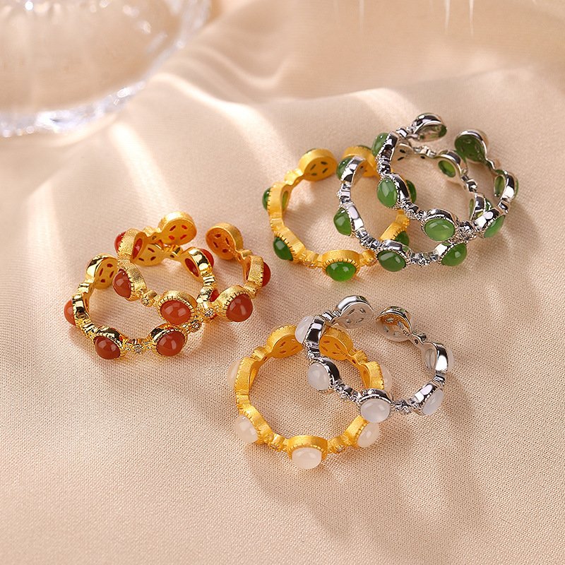 Graceful And Fashionable Seven-star Ring Female Open Ring - Image 2