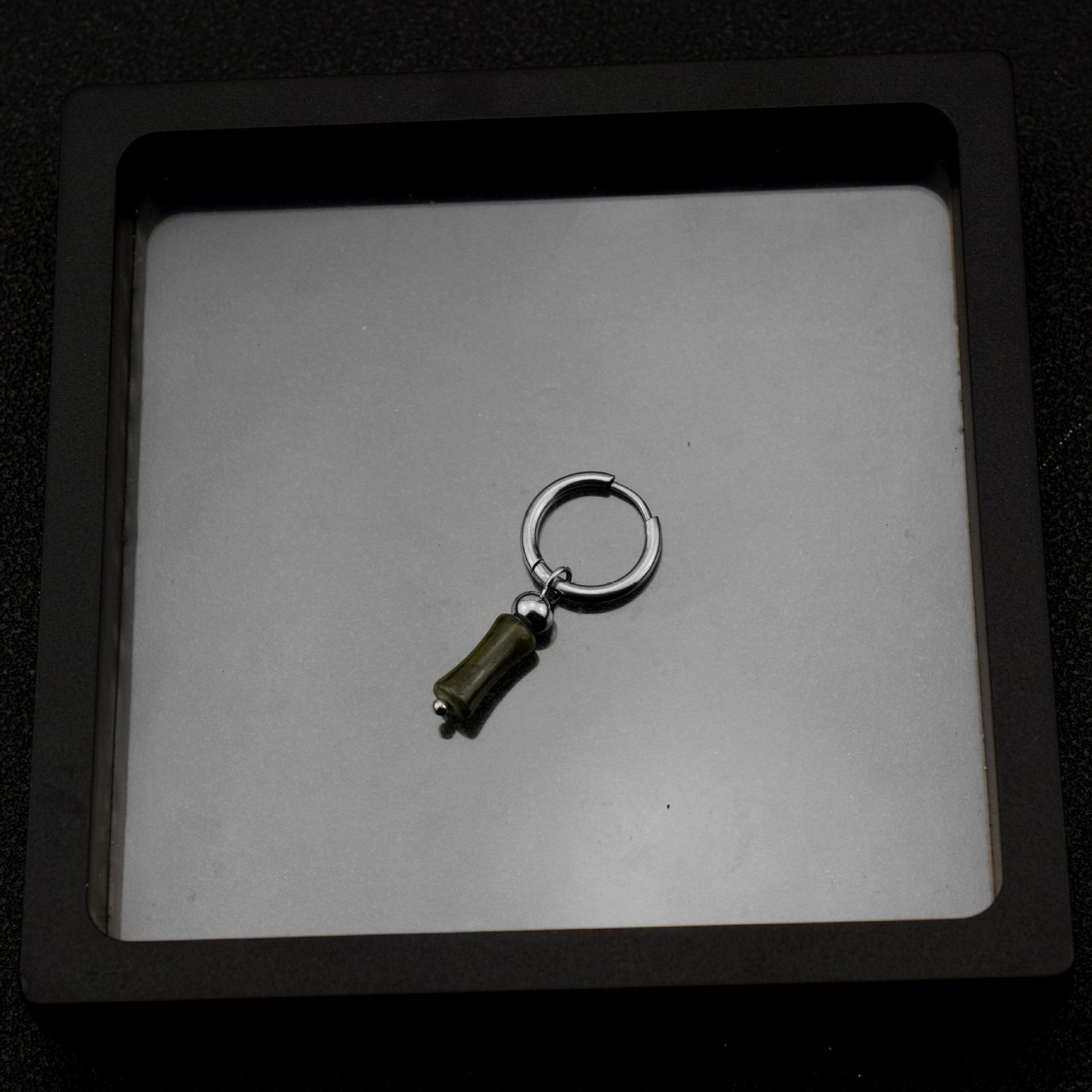 Retro Long Bamboo Pearl Earrings - Image 6