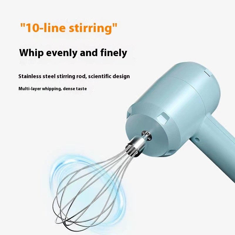 Electric Whisk Wireless Handheld Rechargeable Cream Mixer Kitchen Gadgets - Image 4
