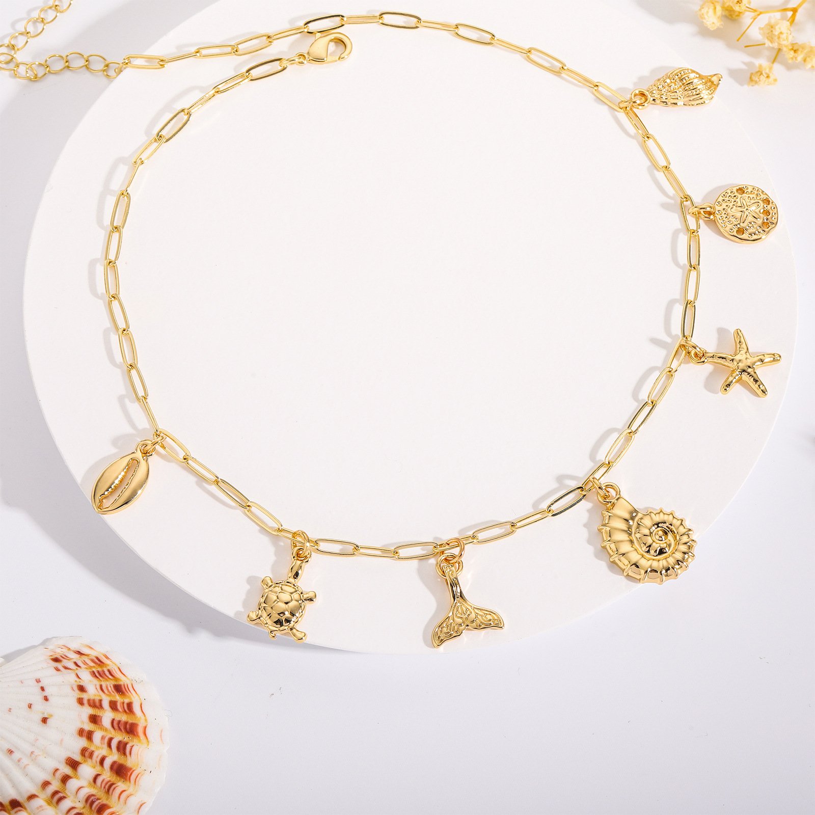 Fashion Shell Sun Starfish Summer Beach Necklace Simple Niche Wear Women - Image 4