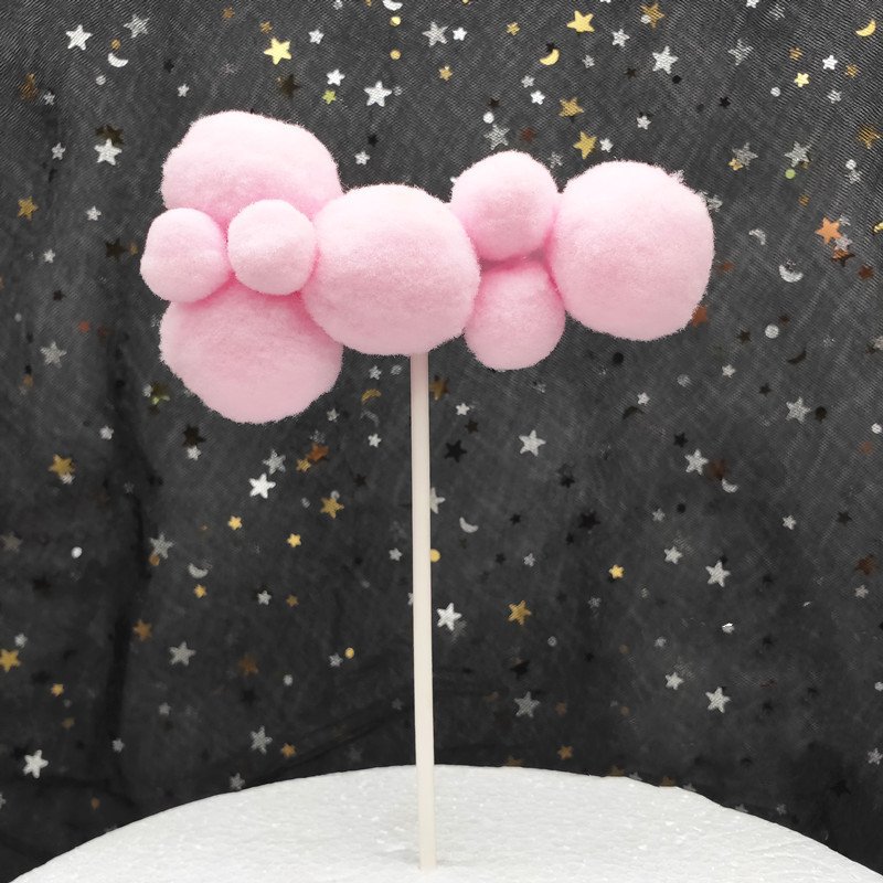 Creative Large And Small Cloud Cake Decoration Card - Image 4