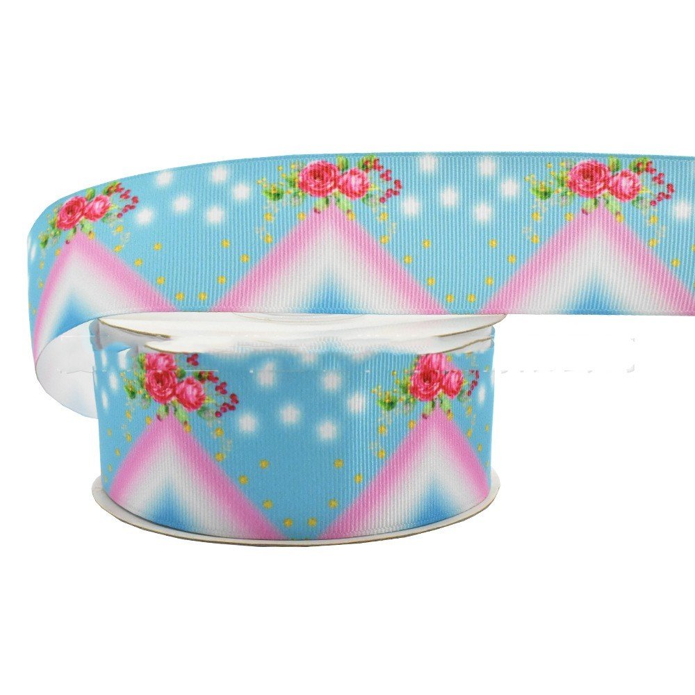 Digital Printing Ribbon Bow Handmade Webbing Satin Gradient Plaid - Image 5