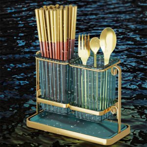 Draining Tube Wall-mounted Kitchen Rack Basket Chopsticks Cage