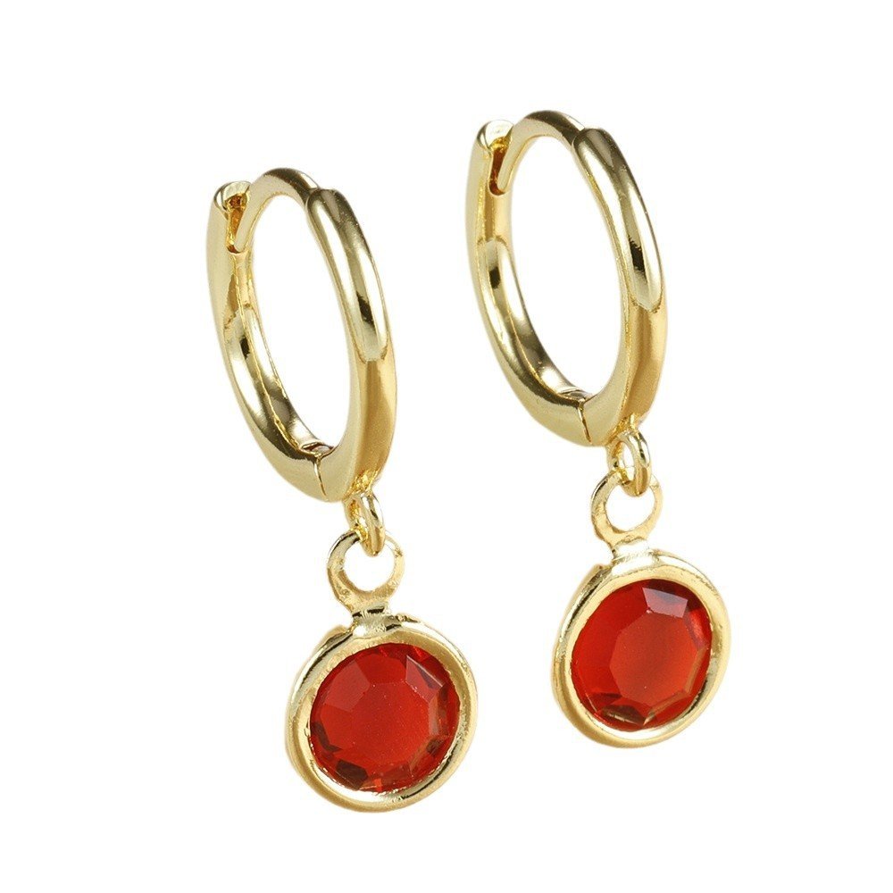 Niche Round Ear Clip Fashion Simple Rhinestone - Image 5