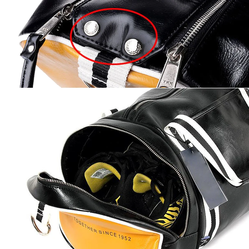 Sport Gym Bag for Women Men Shoulder Bags With Shoes Storage Pocket Fitness Training Waterproof Leather Travel Bag Handbag Daily - Image 3