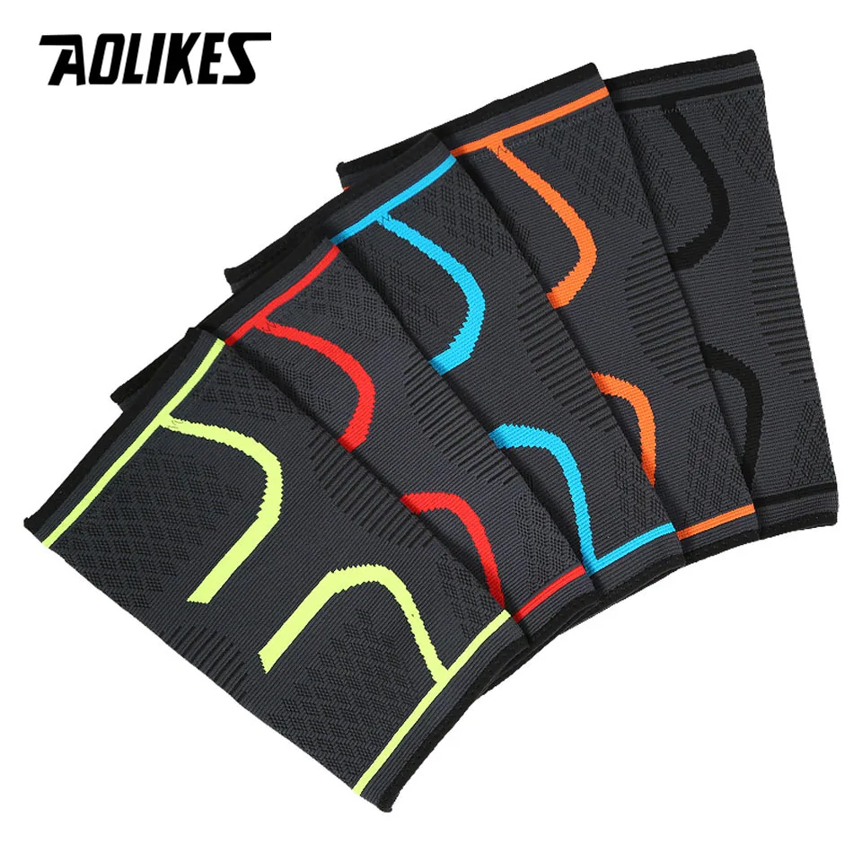AOLIKES 1PCS Fitness Running Cycling Knee Support Braces Elastic Nylon Sport Compression Knee Pad Sleeve For Basketball - Image 6