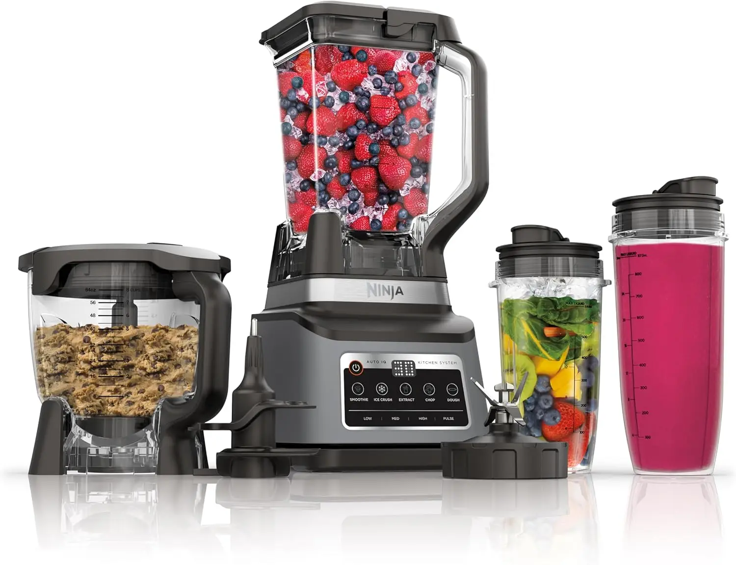 Ninja BN801 Professional Plus Kitchen System, 1400 WP, 5 Functions for Smoothies, Chopping, Dough & More with Auto IQ, 72-oz.* B