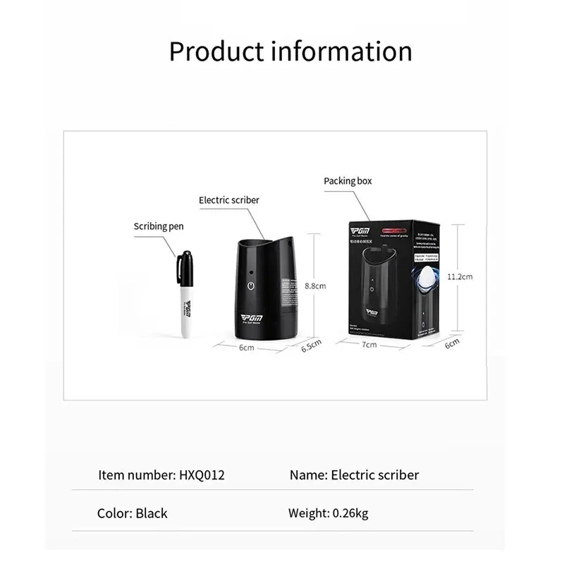 PGM CHECK-GO Golf Electric Scriber Ball Drawer Painter Find Center of Gravity Distribution Line - Image 4