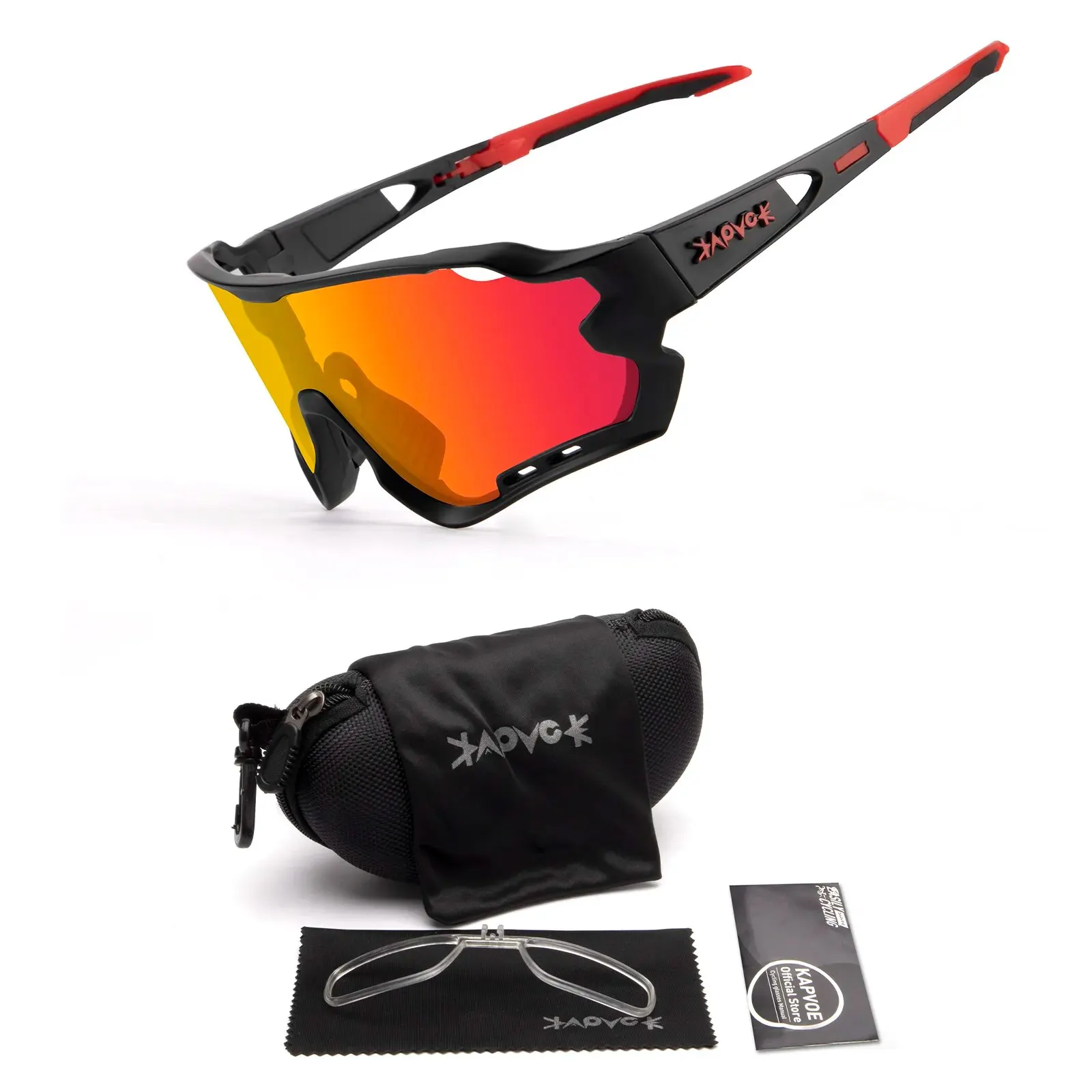 Kapvoe Sport Eyewear Mountain Bike Sport Cycling Glasses Outdoor Cycling Goggles Men Cycling Sunglasses MTB Sunglasses - Image 6