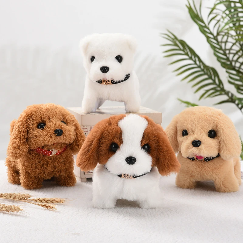Realistic Plush Simulation Smart Dog Called Walking Plush Toy Electric Plush Robot Dog Toddler Toy Christmas Gift - Image 4