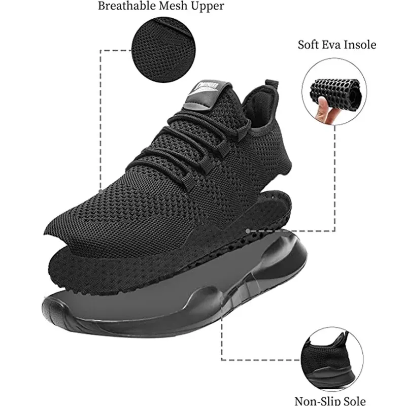 Men Sport Shoes Breathable Mens Walking Shoes Ultralight Sneakers Male Tennis Shoes Homme Anti-slip Running Shoes Tennis Sneaker - Image 5