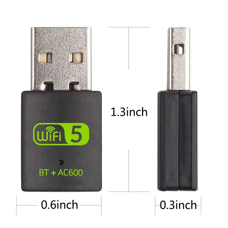 600M Dual-Band Wireless Network Card Drive Free 5G High-Speed Computer Receiver Usb Bluetooth5.0 Wifi 2-In-1 - Image 5