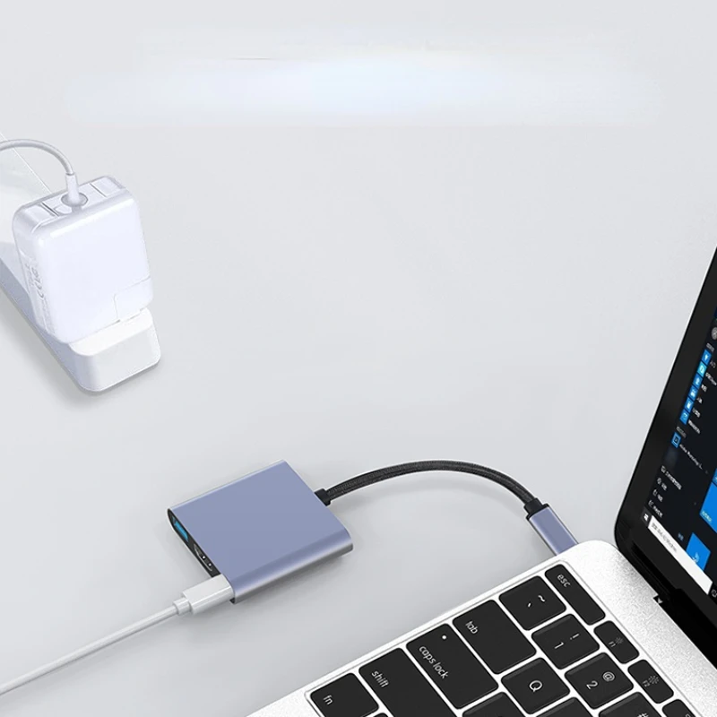 Type-c Interface 3.0 USB Multi-function Hub 3-in-1 Portable Fast Charger Computer Adapter Docking Station - Image 2