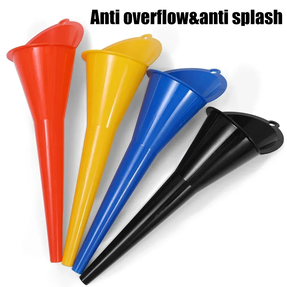 Car Long Stem Funnel Gasoline Oil Fuel Filling Tools Anti-splash Plastic Oil Funnel Motorcycle Refueling Tools Auto Accessories - Image 5