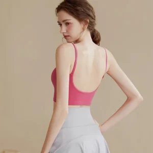 Breathable Sports Bra for Women, Fitness Top, Push Up Sport Bra, Fixed Pad, Yoga Underwear, Sport Tops Running Vest, Gym Wear