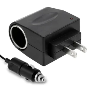 AC 220V To DC 12V Auto Accessories Converter EU US Plug Interior Parts Black Car Cigarette Lighter Adapter