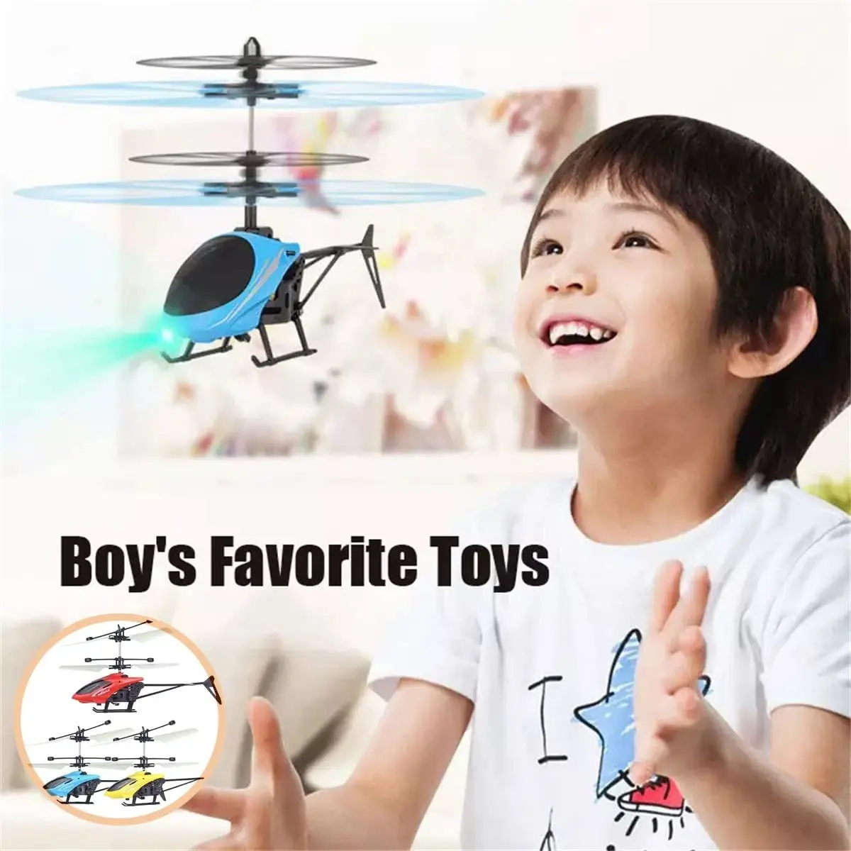 Rechargeable Mini RC Drone Remote Safe Fall-resistant RC Helicopters Drone Children Toys - Image 2