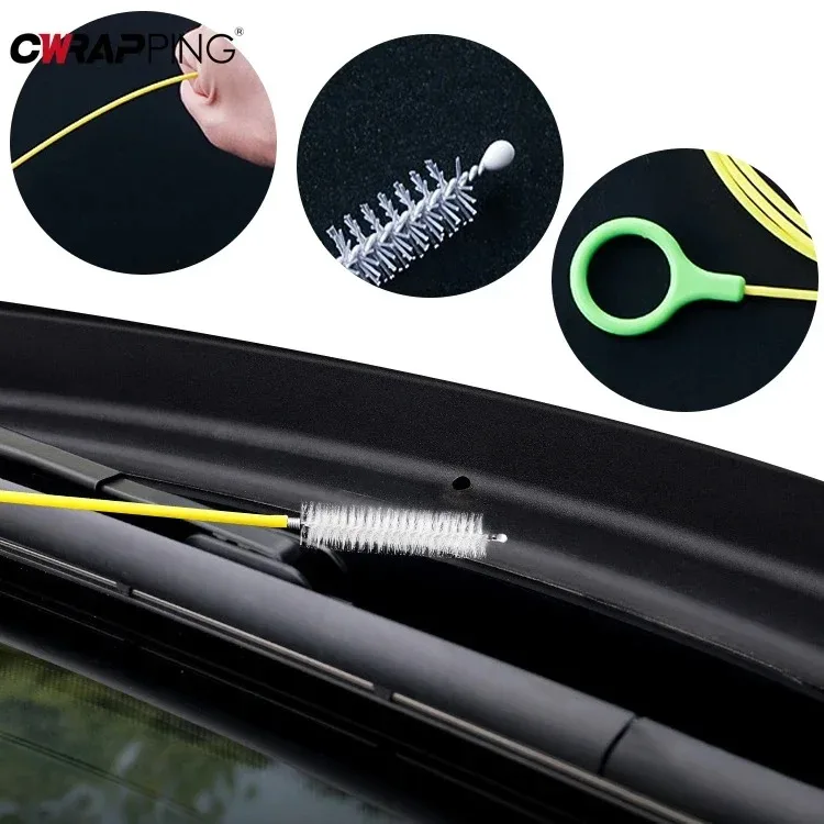 2.3m Car Sewer Unclogger Cleaning Brush Car Sunroof Long Hose Drain Hole Drain Unclogger Car Pipe Tool Cleaner Auto Accessories - Image 4