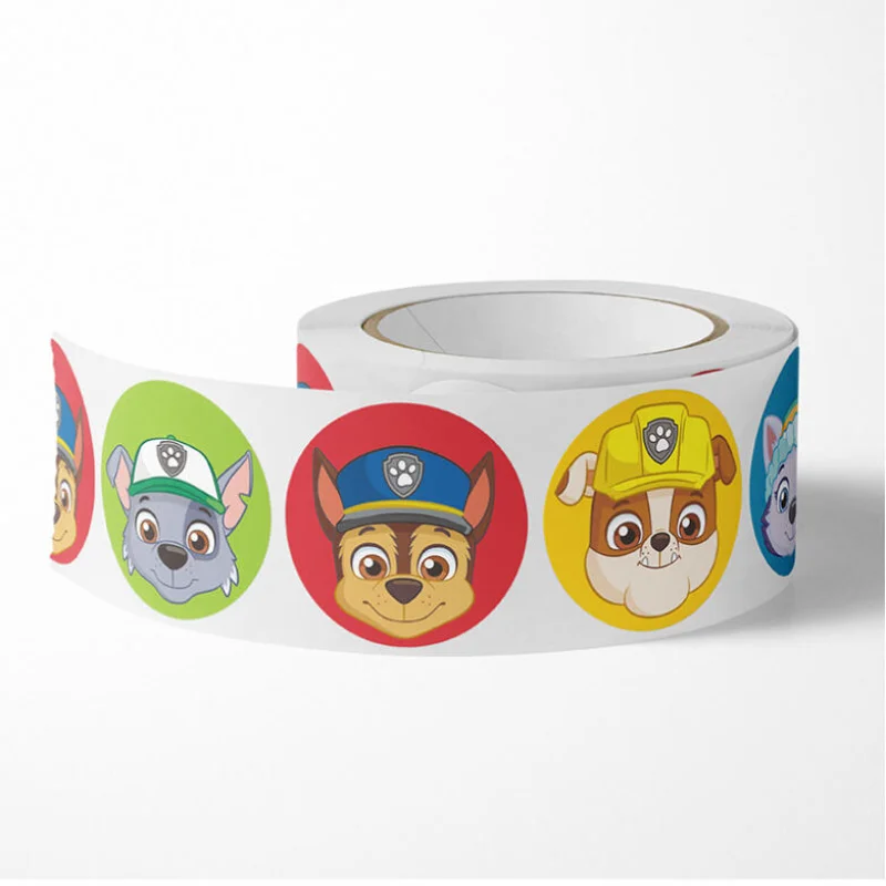 New 500PCS Paw Patrol Children's Cartoon Stickers Cute Kids Stationery Supplies School Teacher Supplies Reward Sticker Toys Gift - Image 3