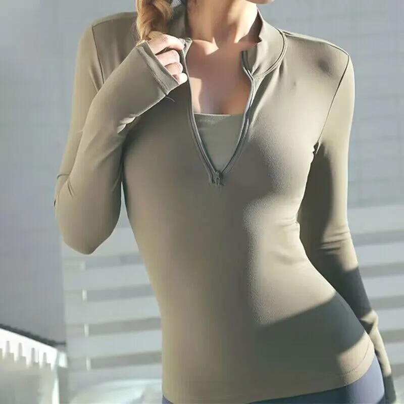 Long Sleeve Yoga Shirts Sport Top Fitness Yoga Top Gym Top Sports Wear For Women Push Up Running Full Sleeve Clothes - Image 2