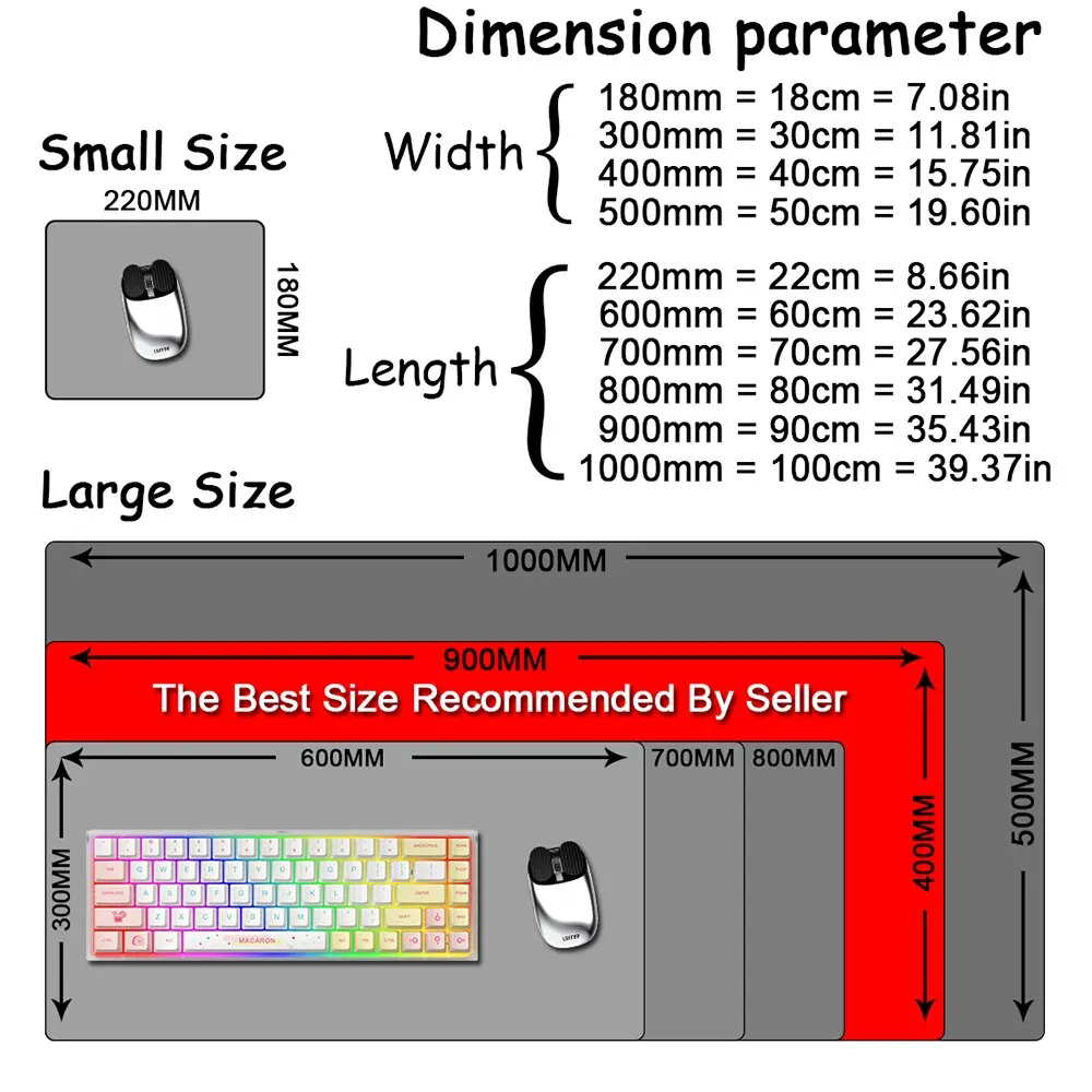 Large Gaming Mouse Pad Gamer Big Mouse Mat Computer Locking Edge MousePad 90x40cm Keyboard Desk Black and White Mice Pad - Image 5