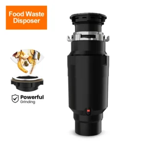 Kitchen Food Waste Shredder 370W 3-Stage Grinding Food Waste Disposer Air Switch Connect The Dishwasher Electric Food Crusher