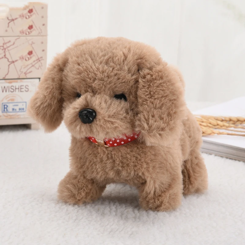 Realistic Plush Simulation Smart Dog Called Walking Plush Toy Electric Plush Robot Dog Toddler Toy Christmas Gift - Image 5