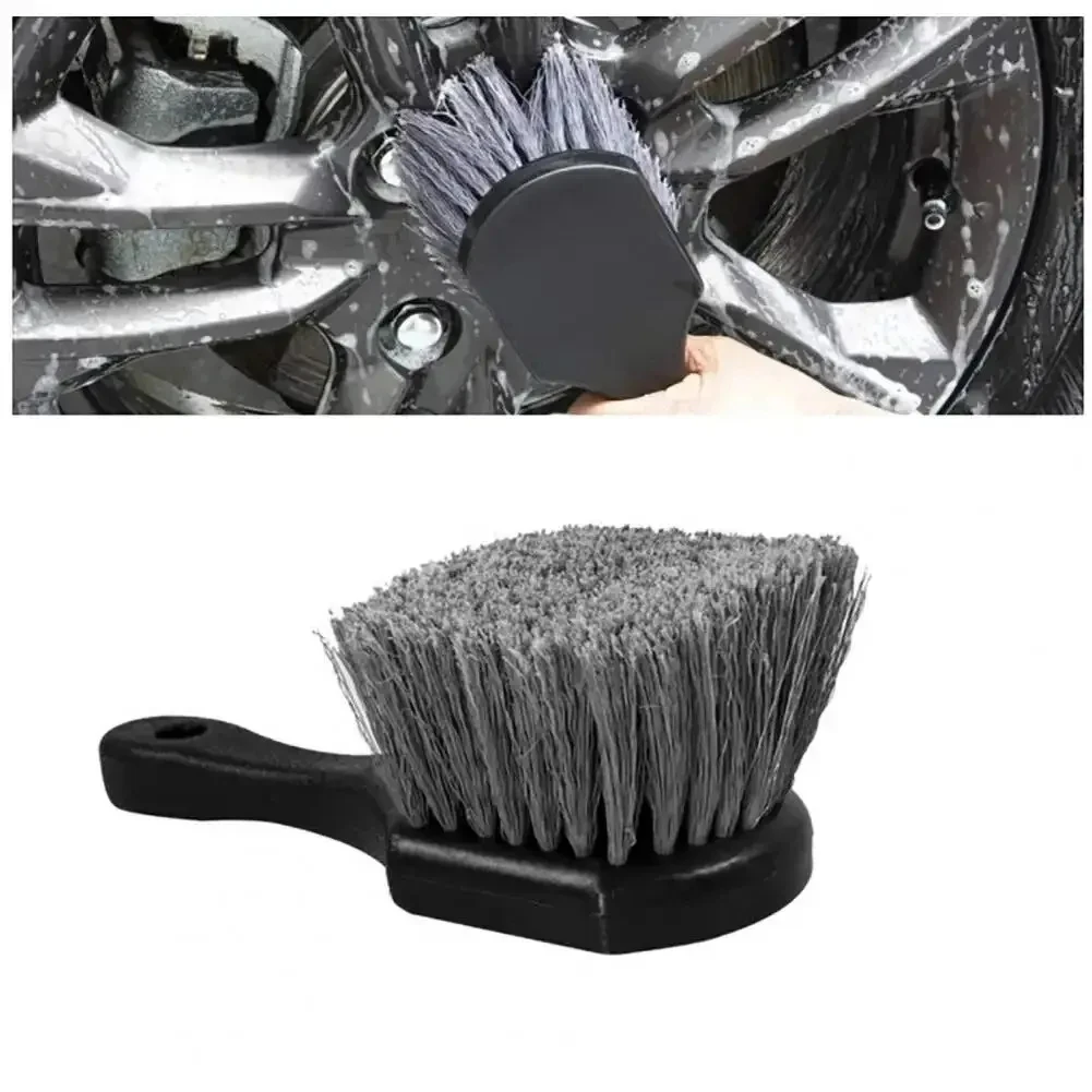 Car Wheel Cleaning Brush Detail Brush Short Handle Tire Rim Washing Brush Vehicles Cleaning Maintain Accessories Set For Auto In - Image 8