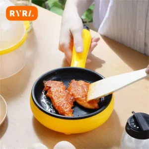 Small Frying Pan Electric Multifunction Non-stick Automatic Plug-in Electric Kitchen Appliances Egg Steamer Mini Steamer Cooker