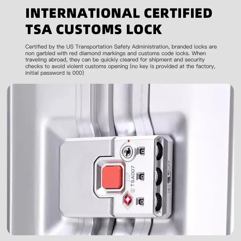 Valise à roulettes entièrement en alliage d'aluminium et de magnésium - Image 5