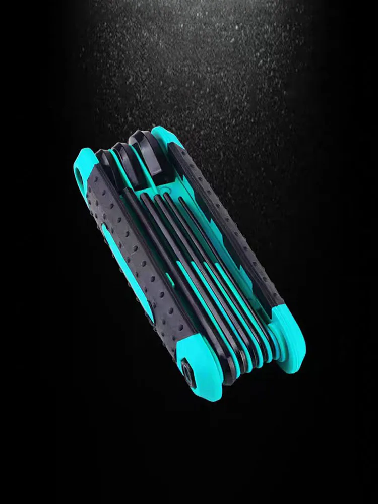 8 in 1 Folding Allen Wrench Set Metric Allen Key Set Tool Or Folding Tamper Proof Torx Key Set Portable Star Wrench Kit - Image 4