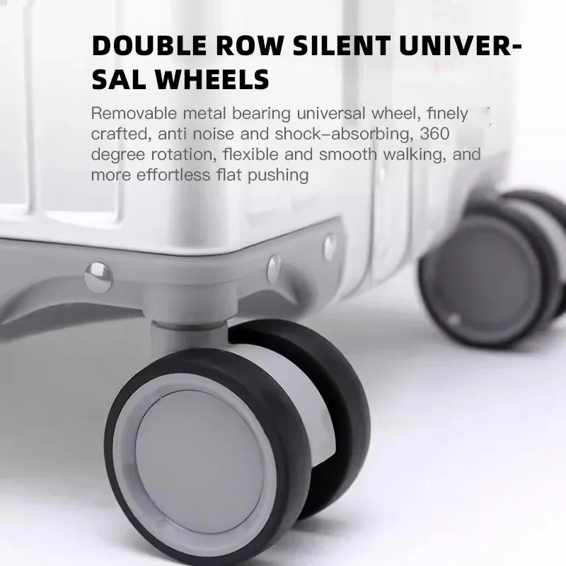 Valise à roulettes entièrement en alliage d'aluminium et de magnésium - Image 4