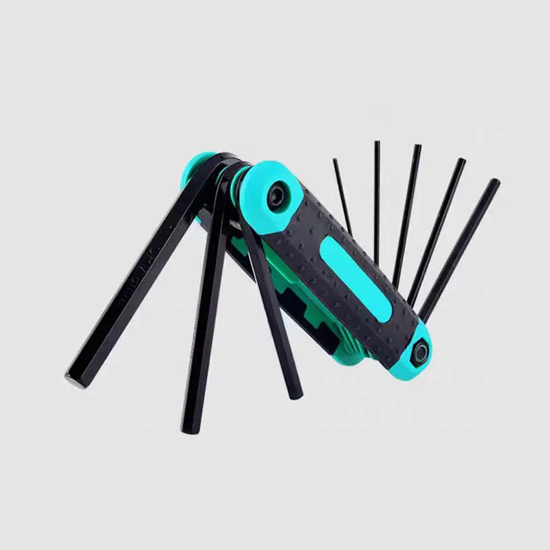 8 in 1 Folding Allen Wrench Set Metric Allen Key Set Tool Or Folding Tamper Proof Torx Key Set Portable Star Wrench Kit - Image 3